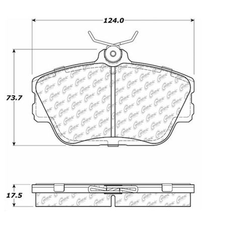 CENTRIC PARTS Centric Premium Pads, 300.05980 300.05980